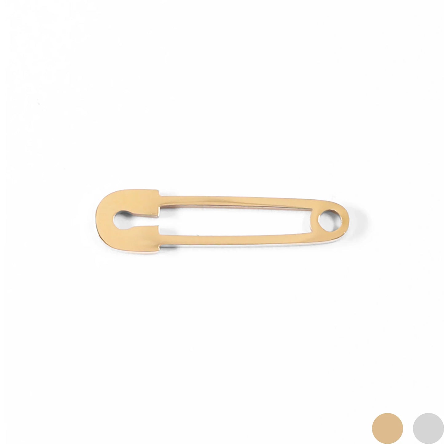 18K Gold PVD Stainless Steel Paperclip Charm