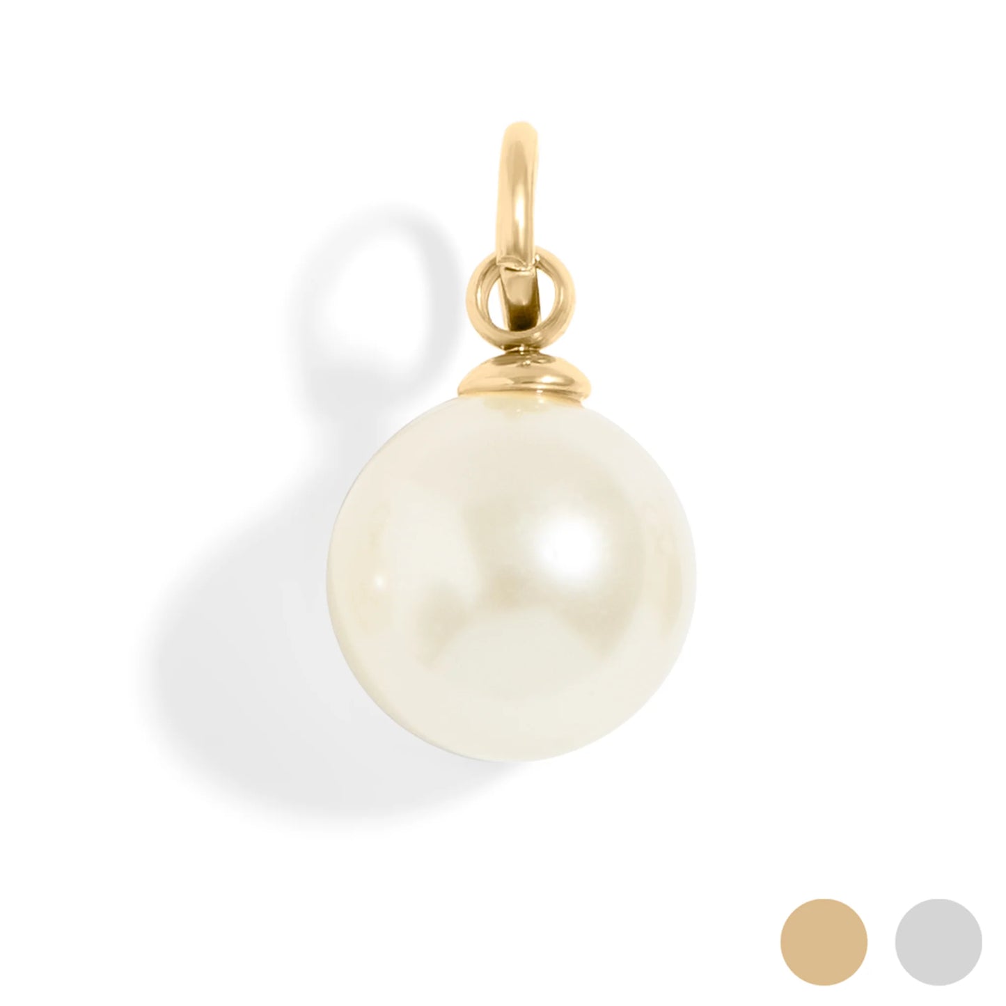 Glass Pearl 8mm Charm