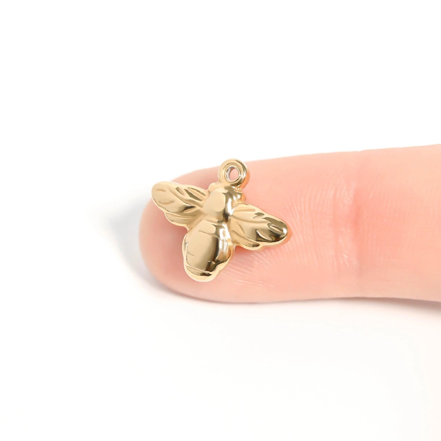 18K Gold PVD Stainless Steel Bee Charm